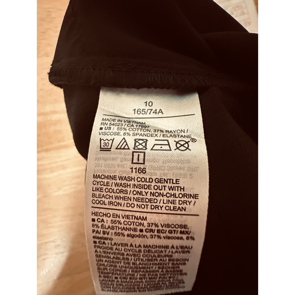 Old Navy Pixie Straight Pant Women Black High Rise Stretch Capsule Minimalist 10 - Picture 5 of 5